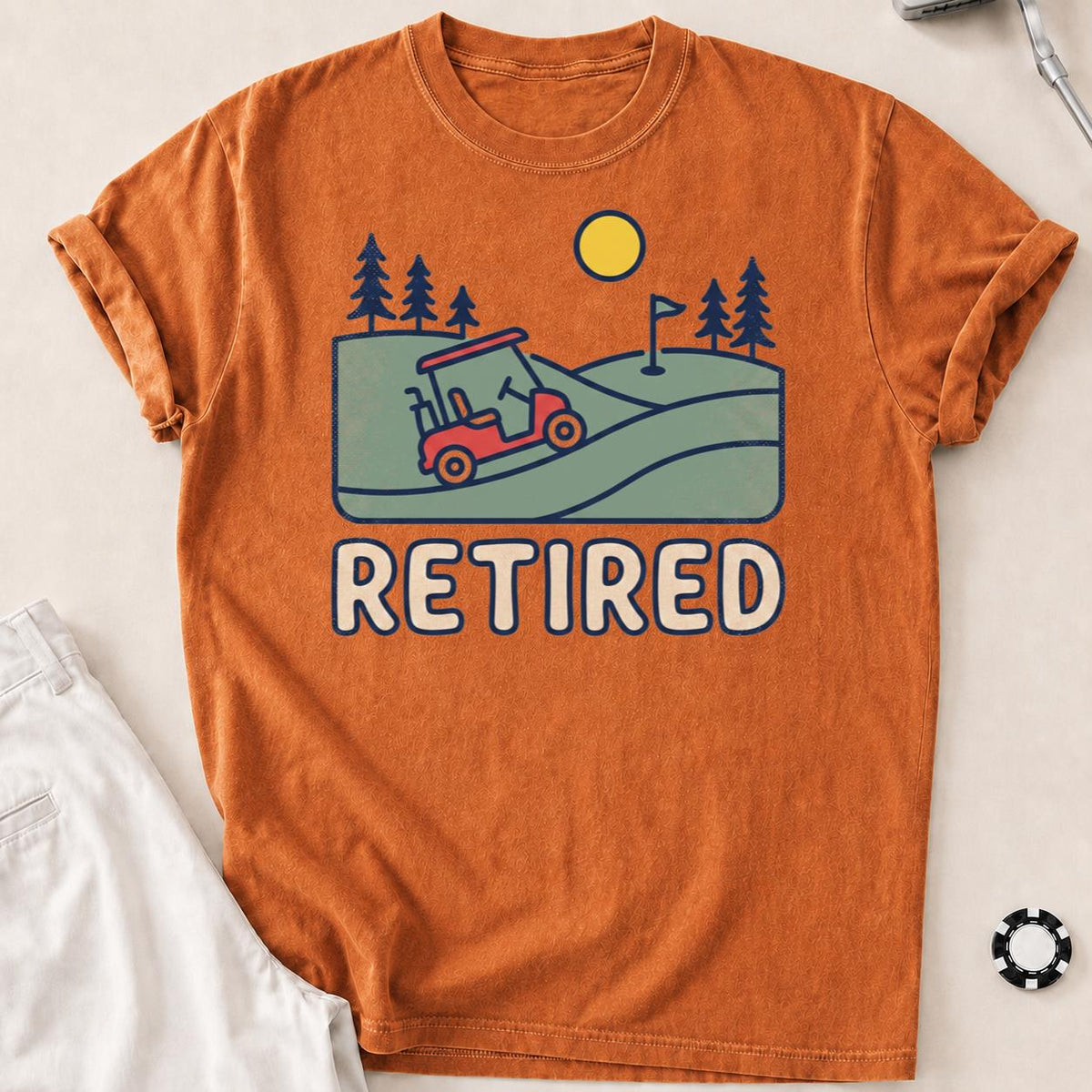Retired Golf Cart Tee