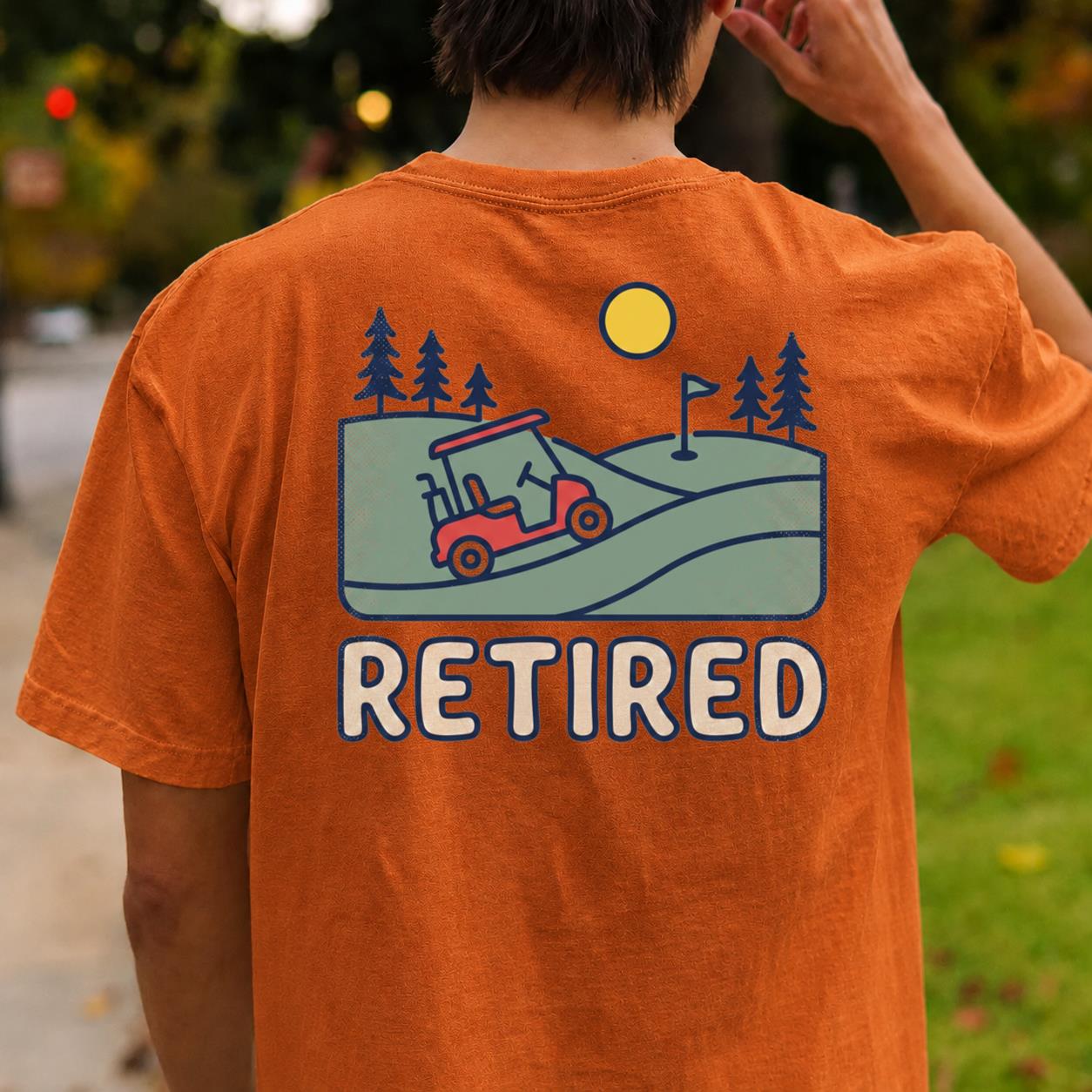 Retired Golf Cart Tee