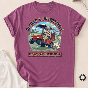 Retired & Unstoppable Full Scene Tee