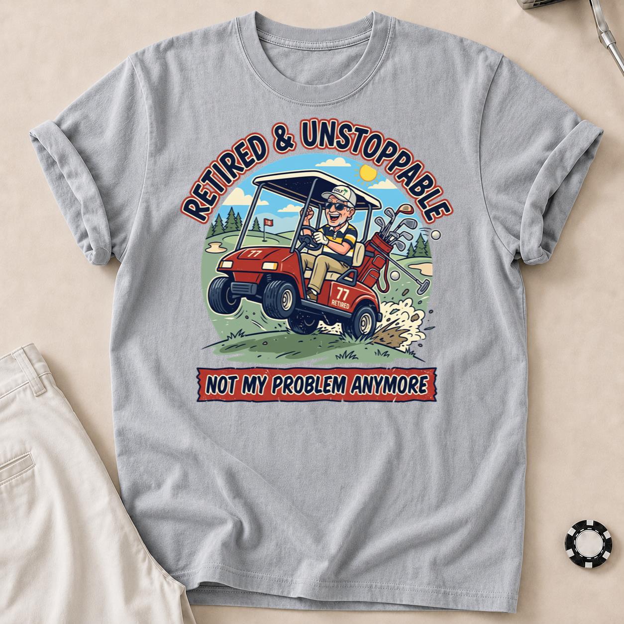 Retired & Unstoppable Full Scene Tee
