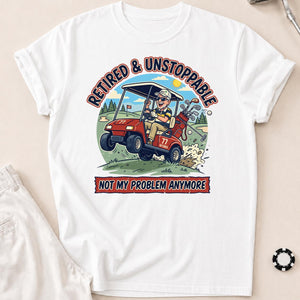 Retired & Unstoppable Full Scene Tee