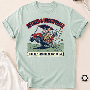 Retired & Unstoppable Golf Tee