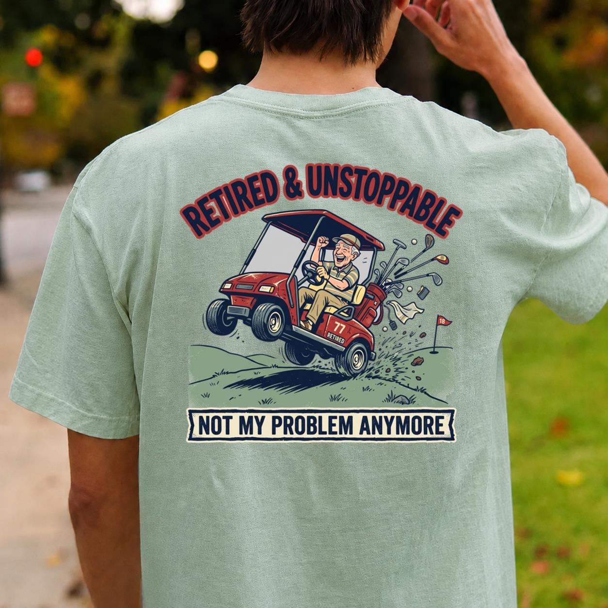 Retired & Unstoppable Golf Tee