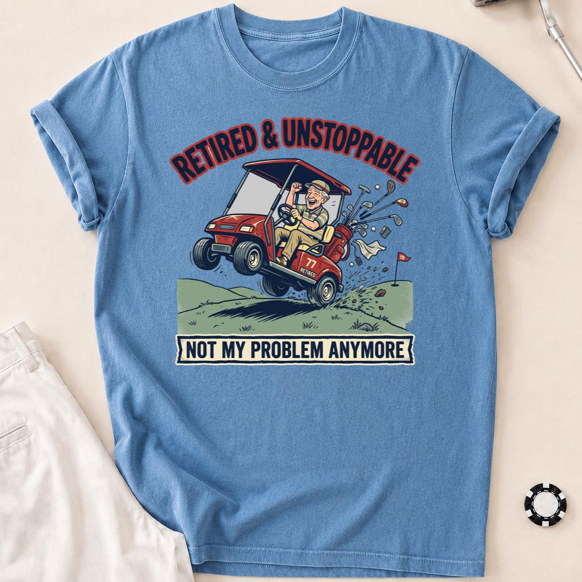 Retired & Unstoppable Golf Tee