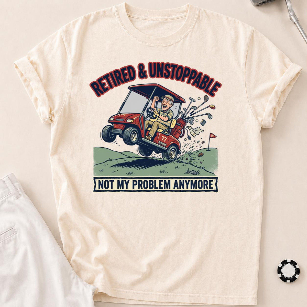 Retired & Unstoppable Golf Tee