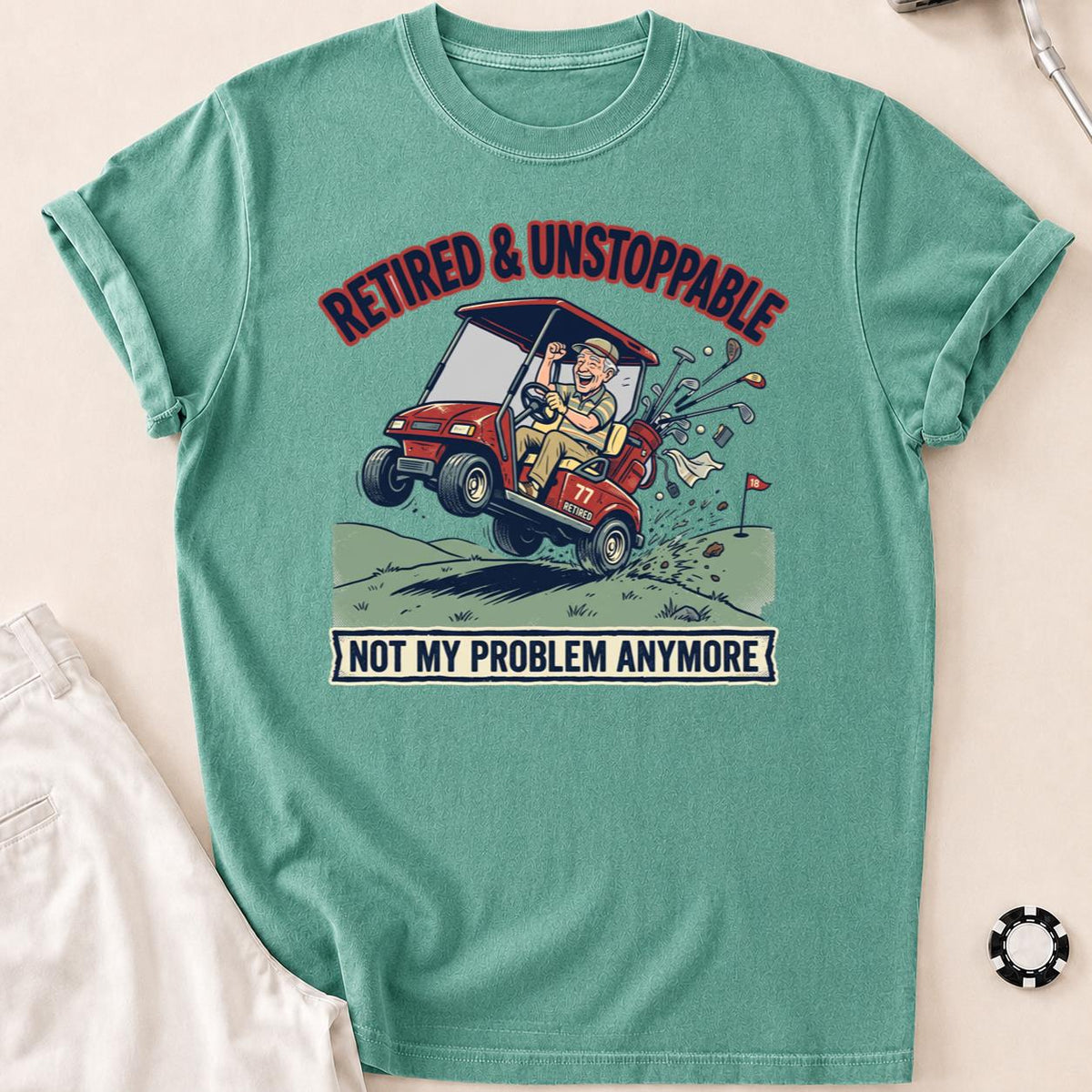 Retired & Unstoppable Golf Tee