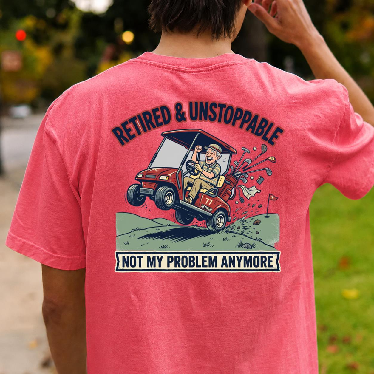 Retired & Unstoppable Golf Tee