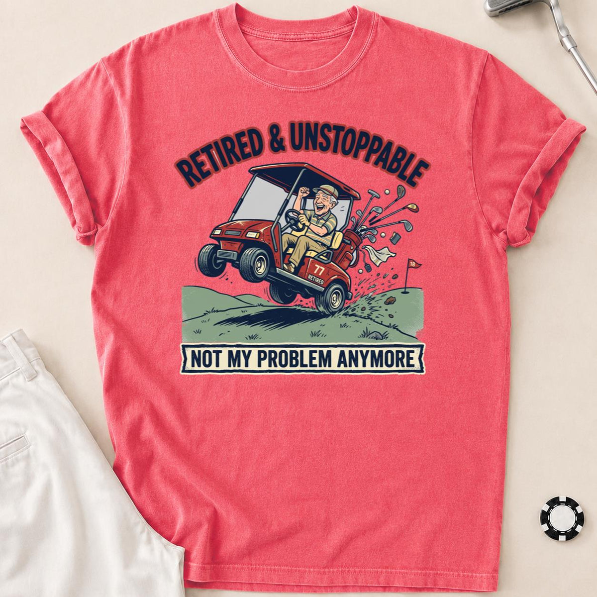 Retired & Unstoppable Golf Tee