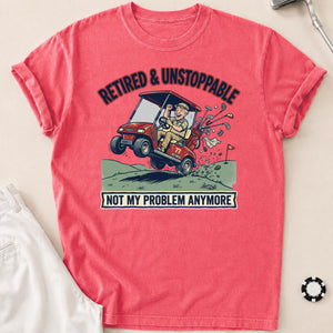 Retired & Unstoppable Golf Tee
