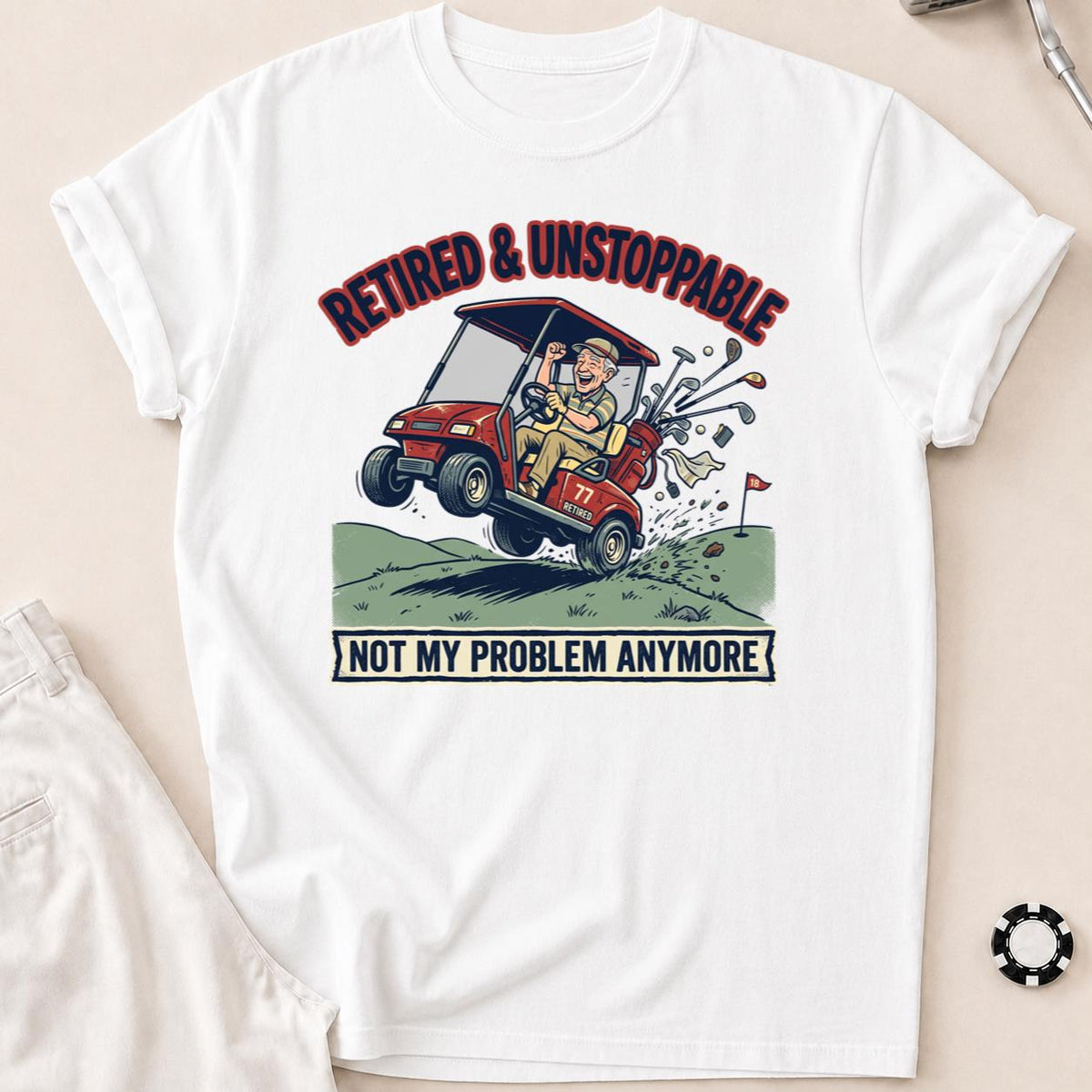 Retired & Unstoppable Golf Tee