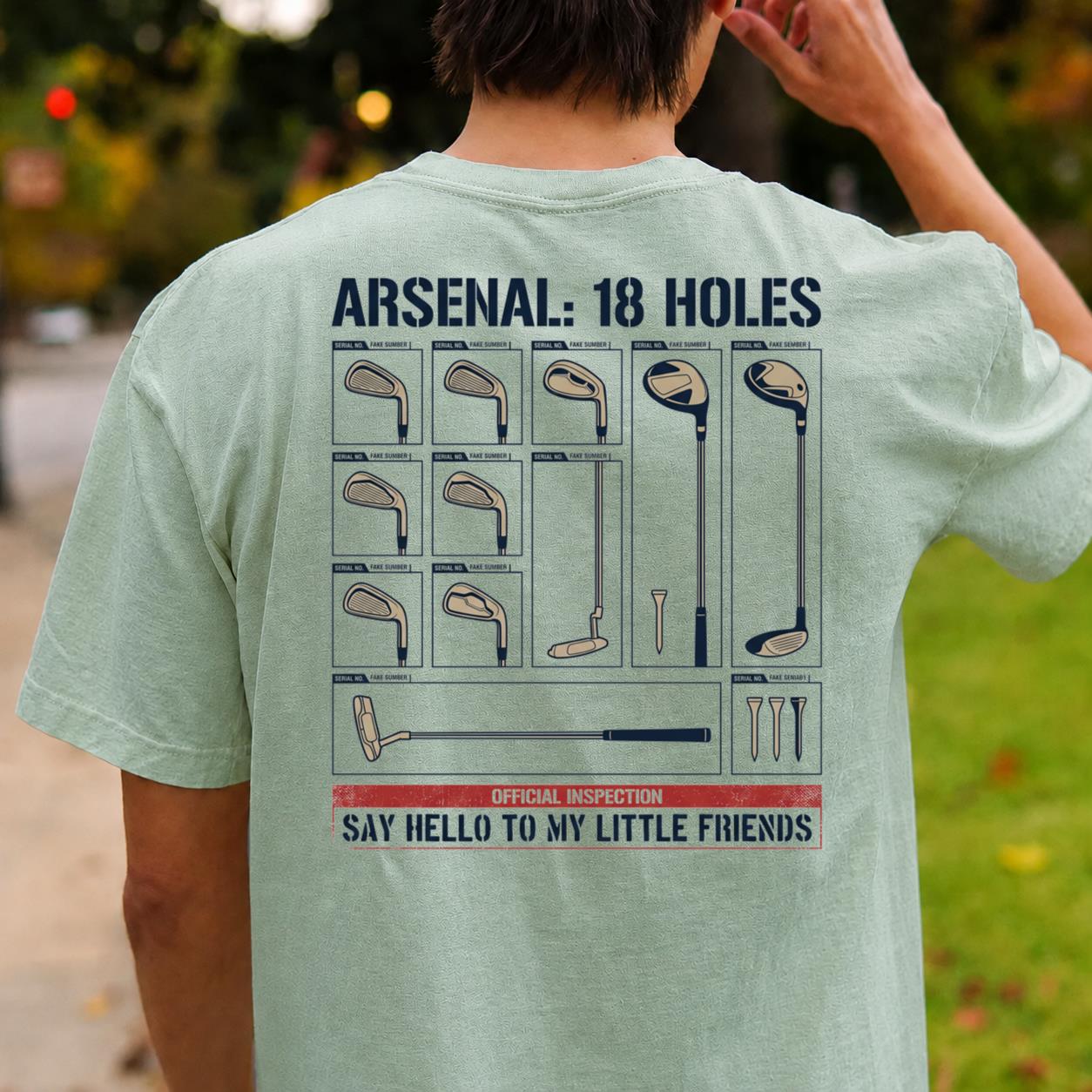 Say Hello To My Little Friends Arsenal Golf Tee
