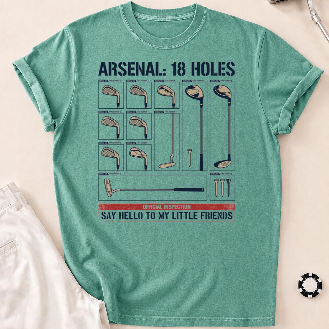 Say Hello To My Little Friends Arsenal Golf Tee