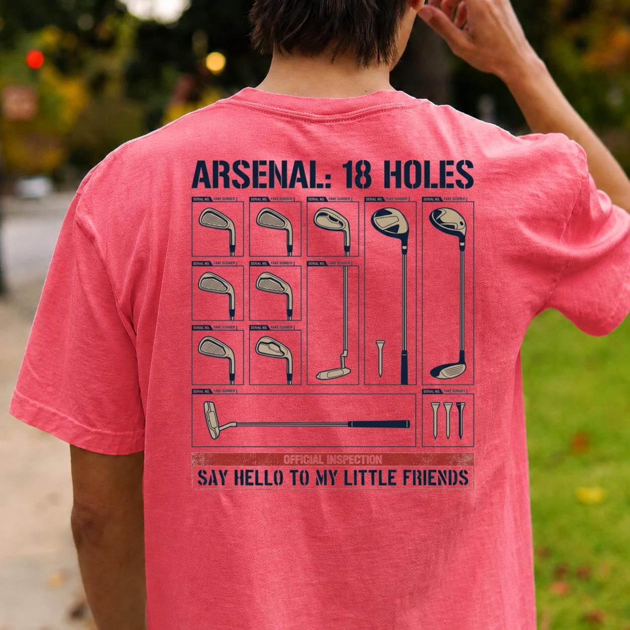 Say Hello To My Little Friends Arsenal Golf Tee