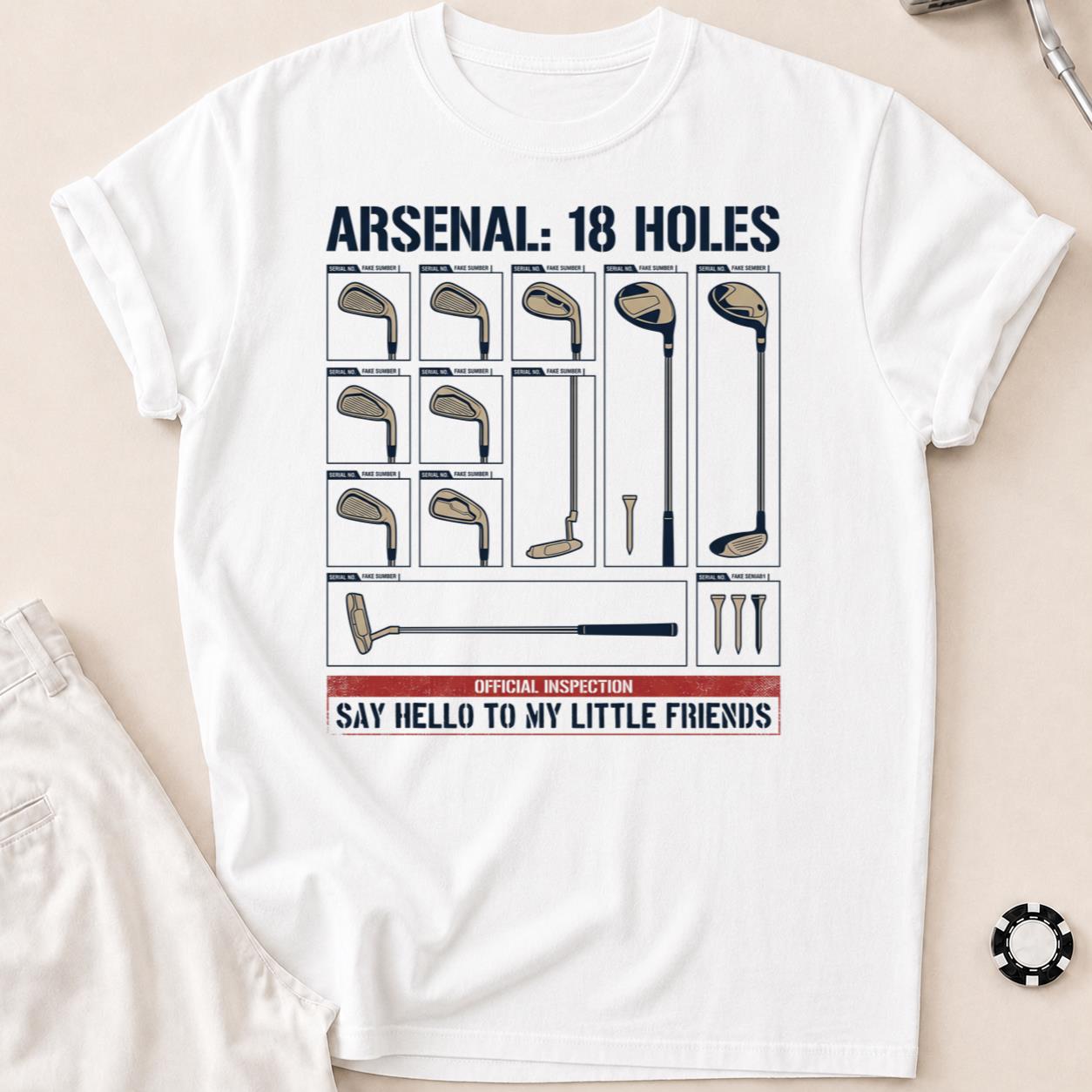 Say Hello To My Little Friends Arsenal Golf Tee
