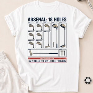 Say Hello To My Little Friends Arsenal Golf Tee