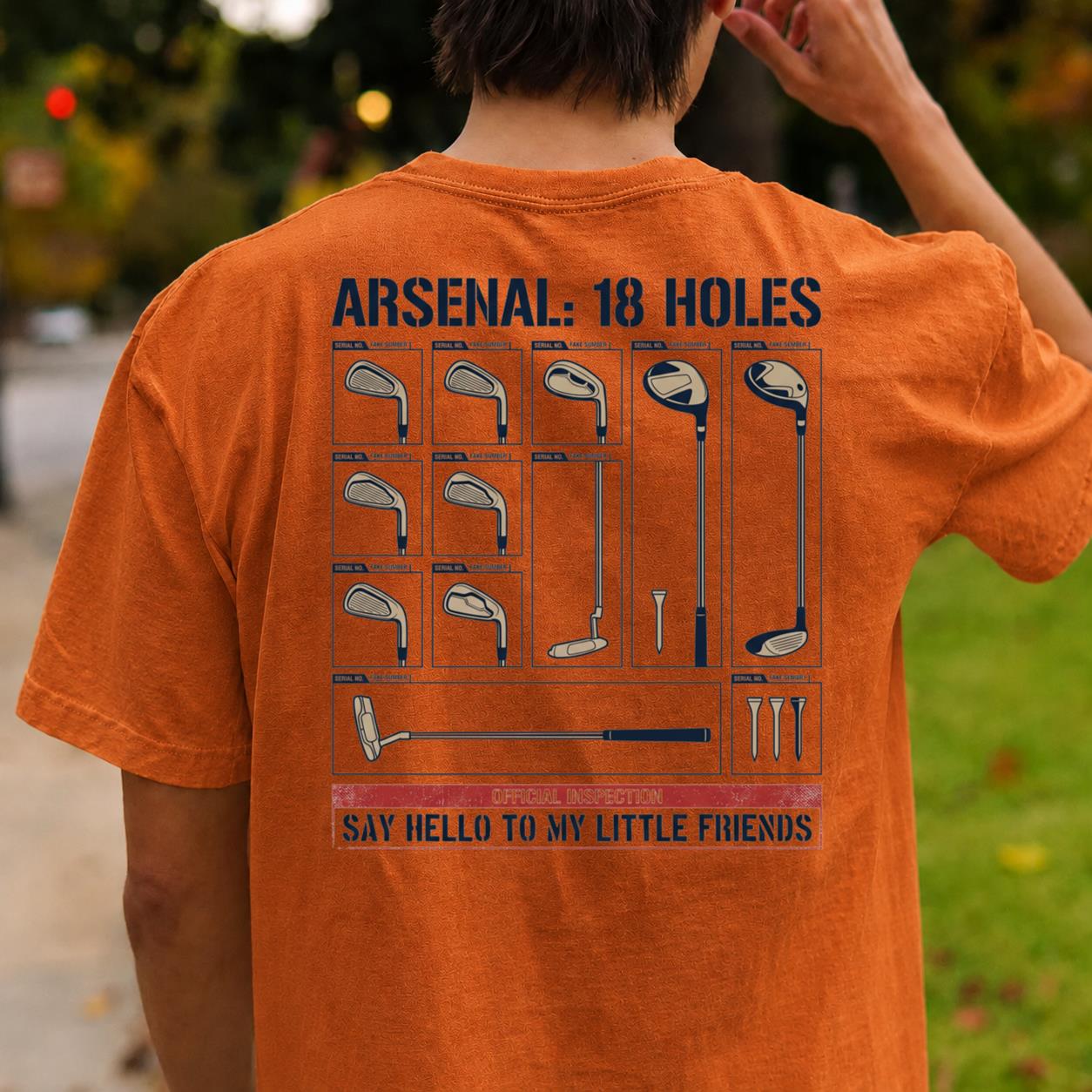 Say Hello To My Little Friends Arsenal Golf Tee