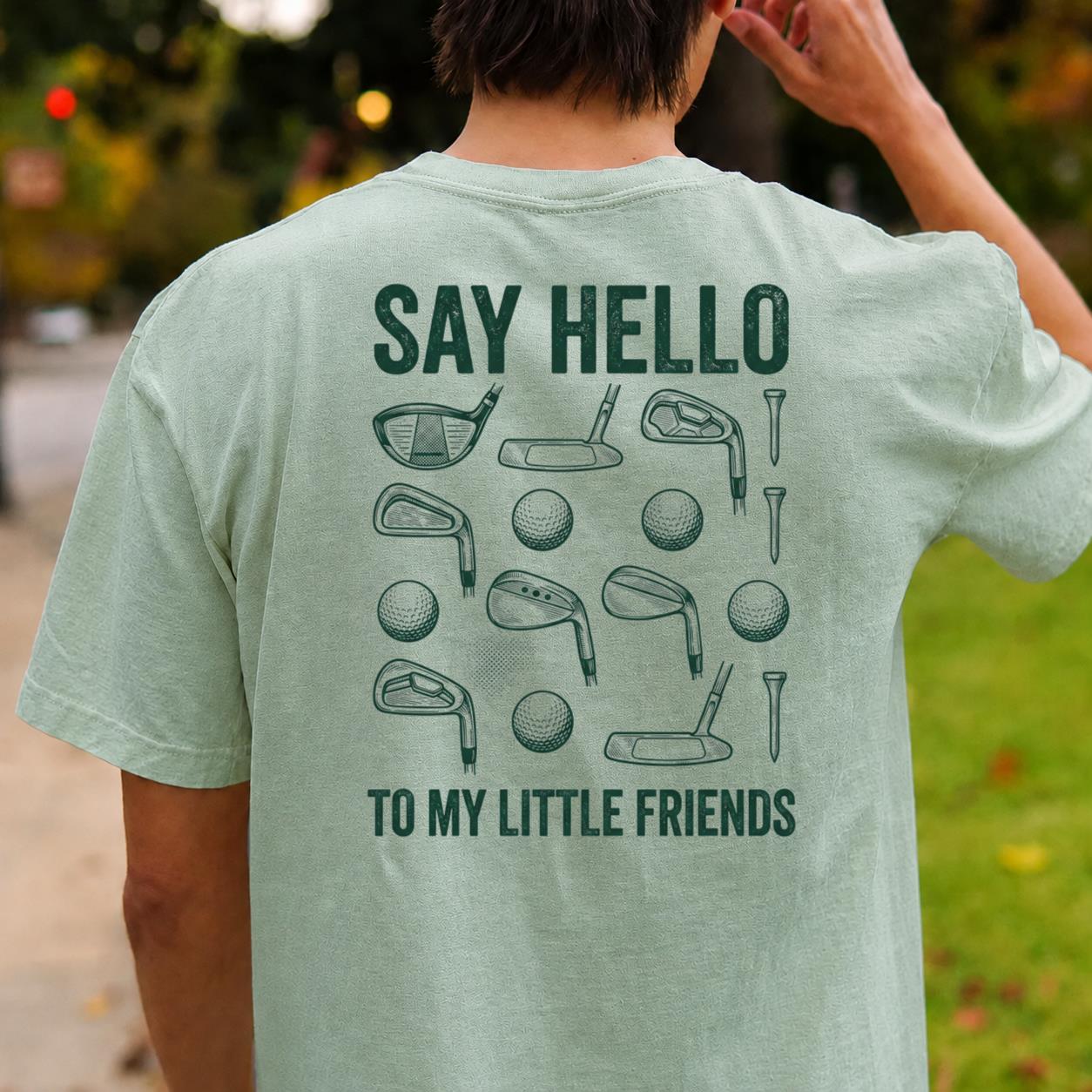 Say Hello To My Little Friends Golf Tee