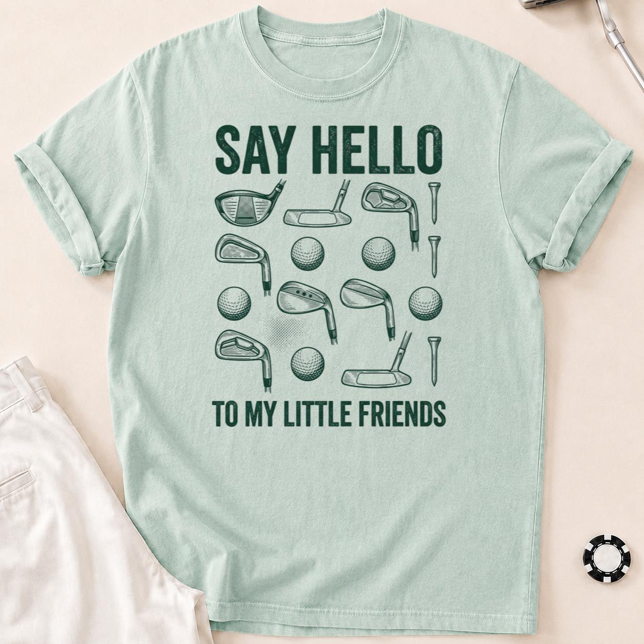 Say Hello To My Little Friends Golf Tee