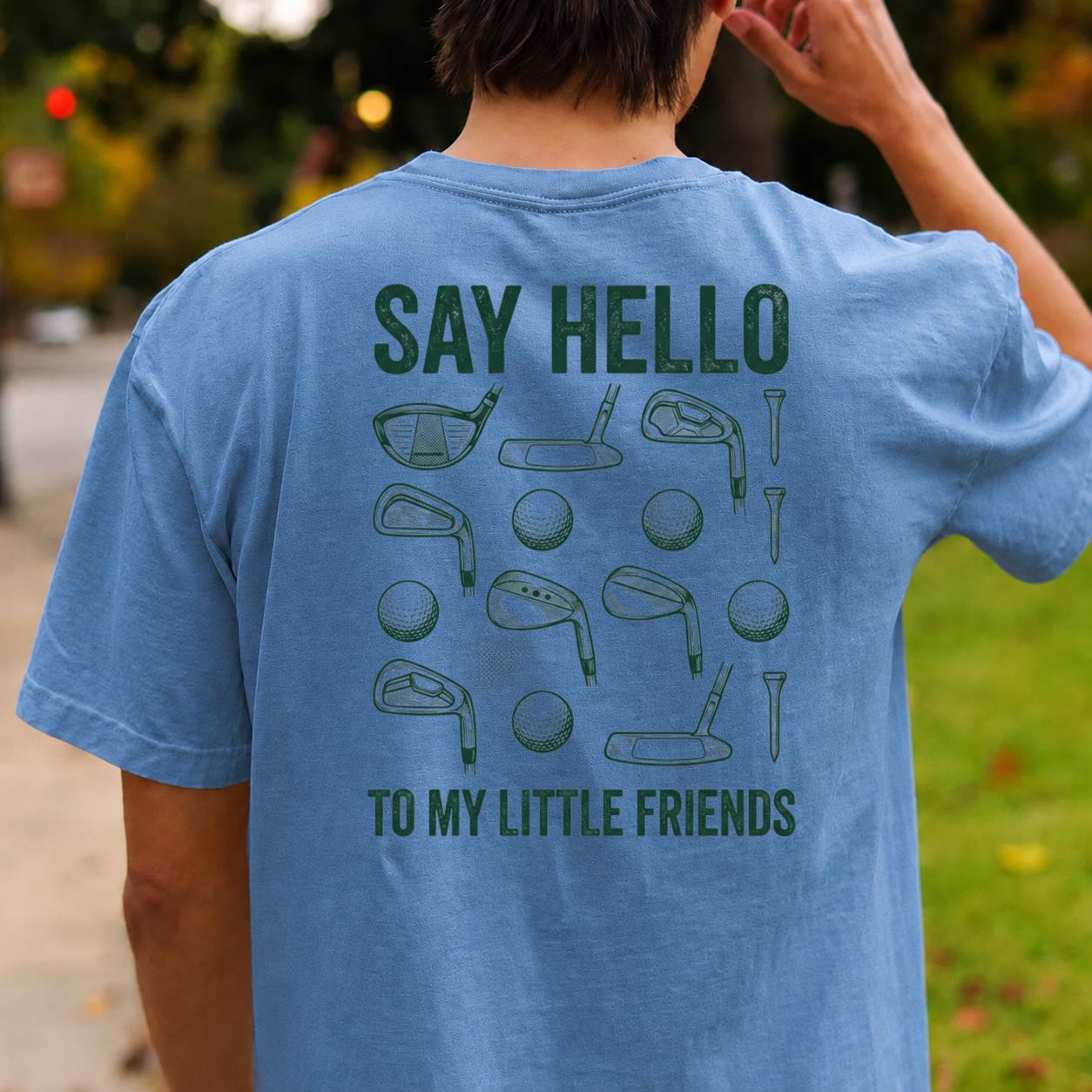 Say Hello To My Little Friends Golf Tee