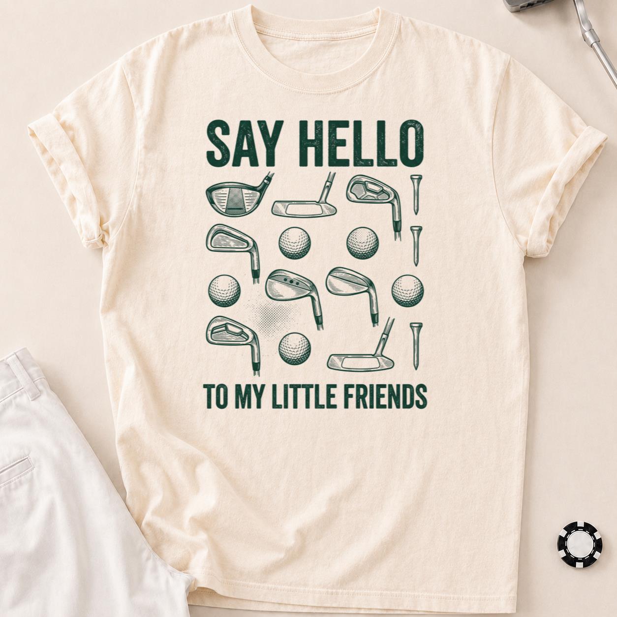 Say Hello To My Little Friends Golf Tee