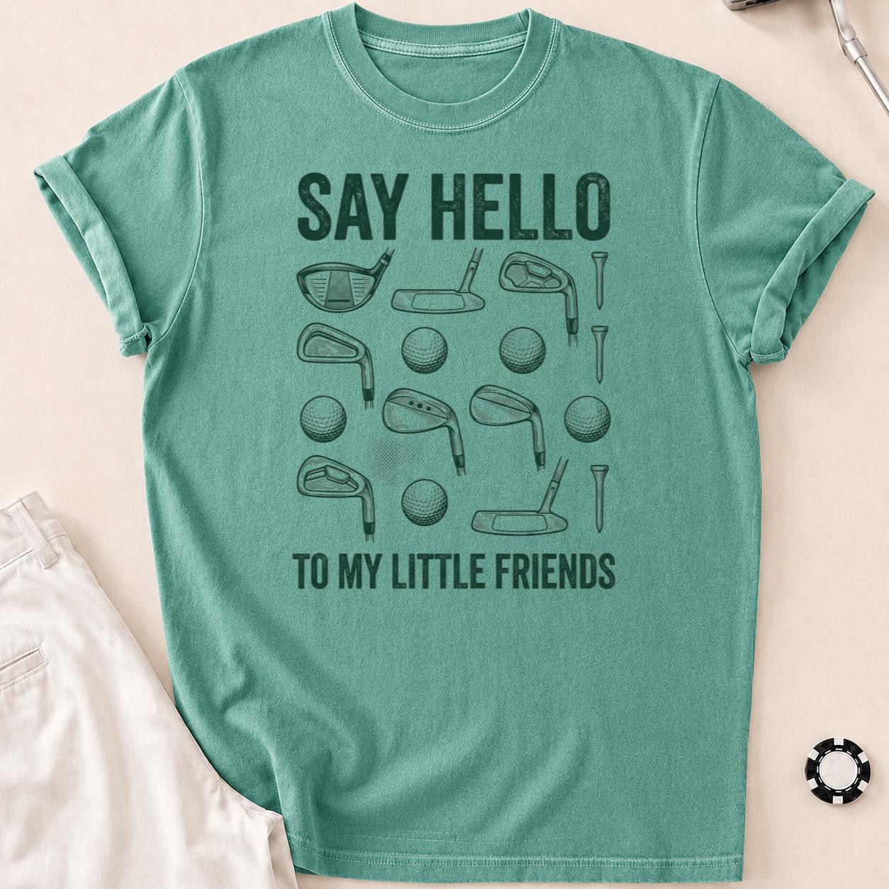 Say Hello To My Little Friends Golf Tee