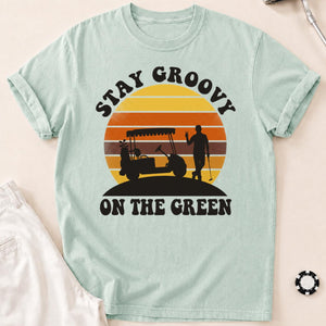 Stay Groovy On The Green Golf Tee