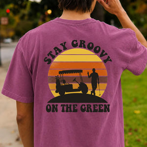Stay Groovy On The Green Golf Tee