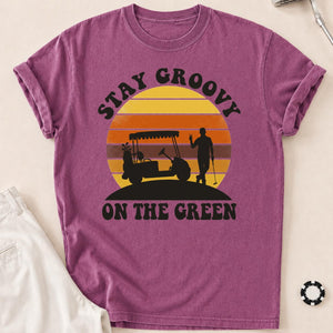 Stay Groovy On The Green Golf Tee