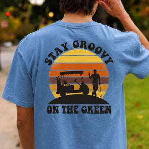 Stay Groovy On The Green Golf Tee