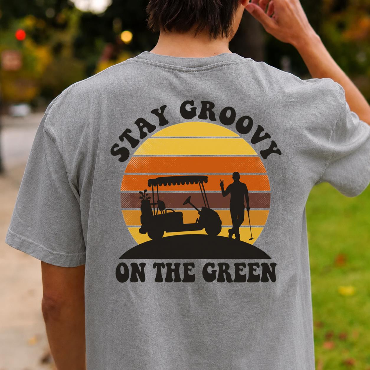 Stay Groovy On The Green Golf Tee