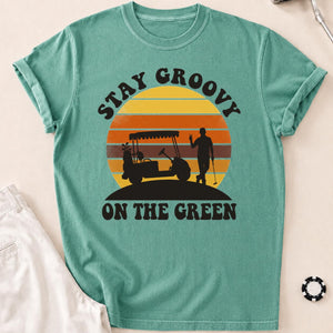 Stay Groovy On The Green Golf Tee