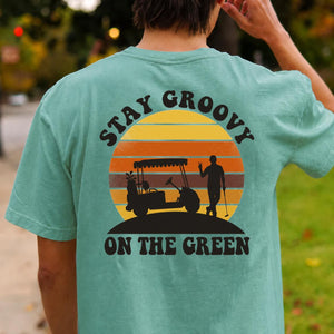Stay Groovy On The Green Golf Tee