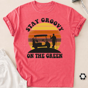 Stay Groovy On The Green Golf Tee