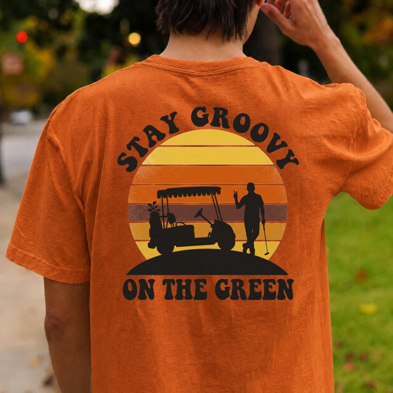 Stay Groovy On The Green Golf Tee