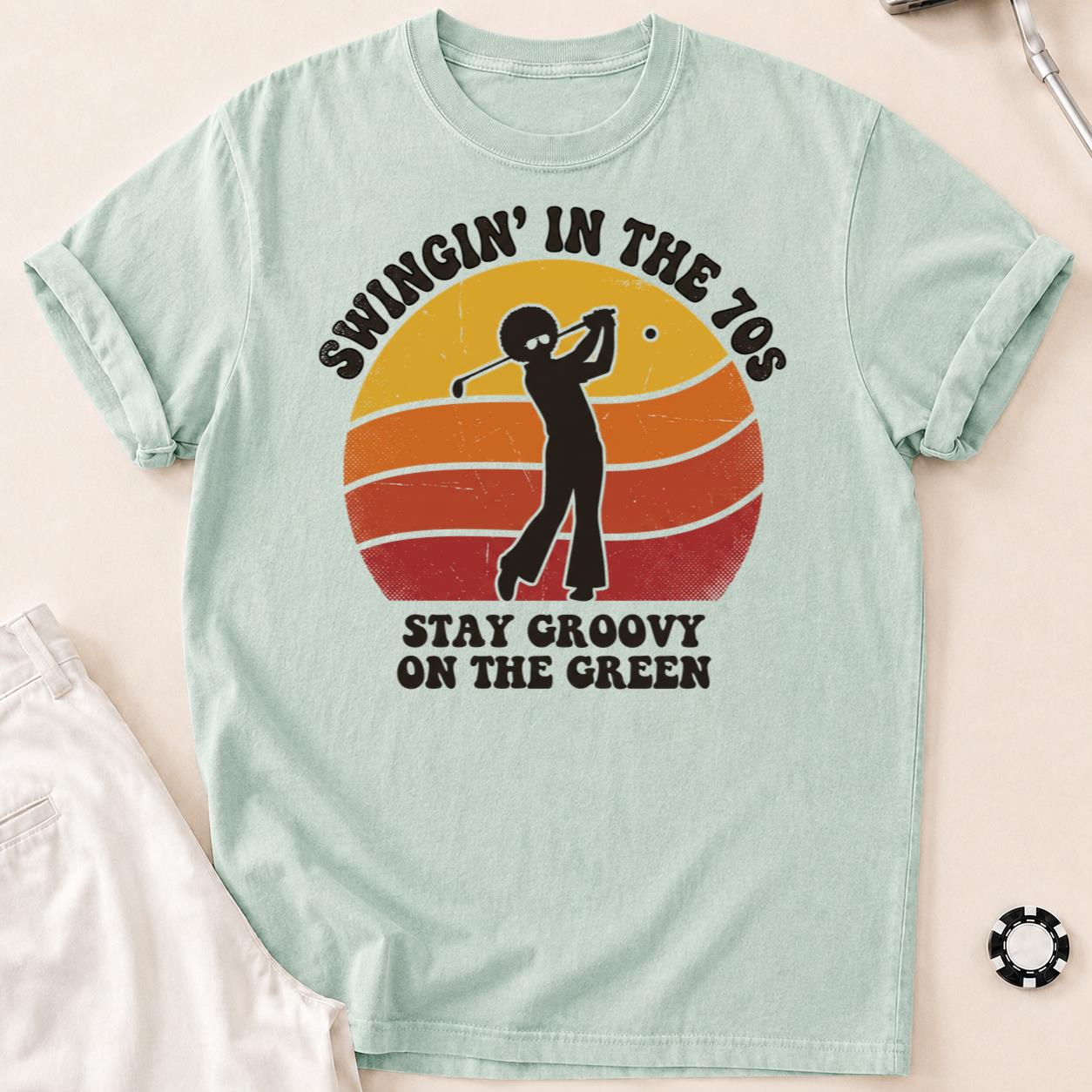 Swingin In The 70s Stay Groovy On Green