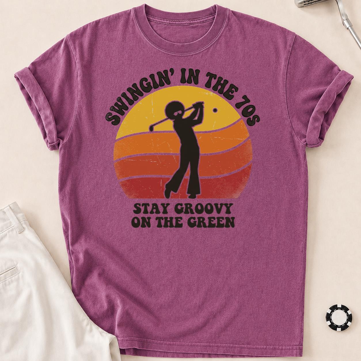 Swingin In The 70s Stay Groovy On Green