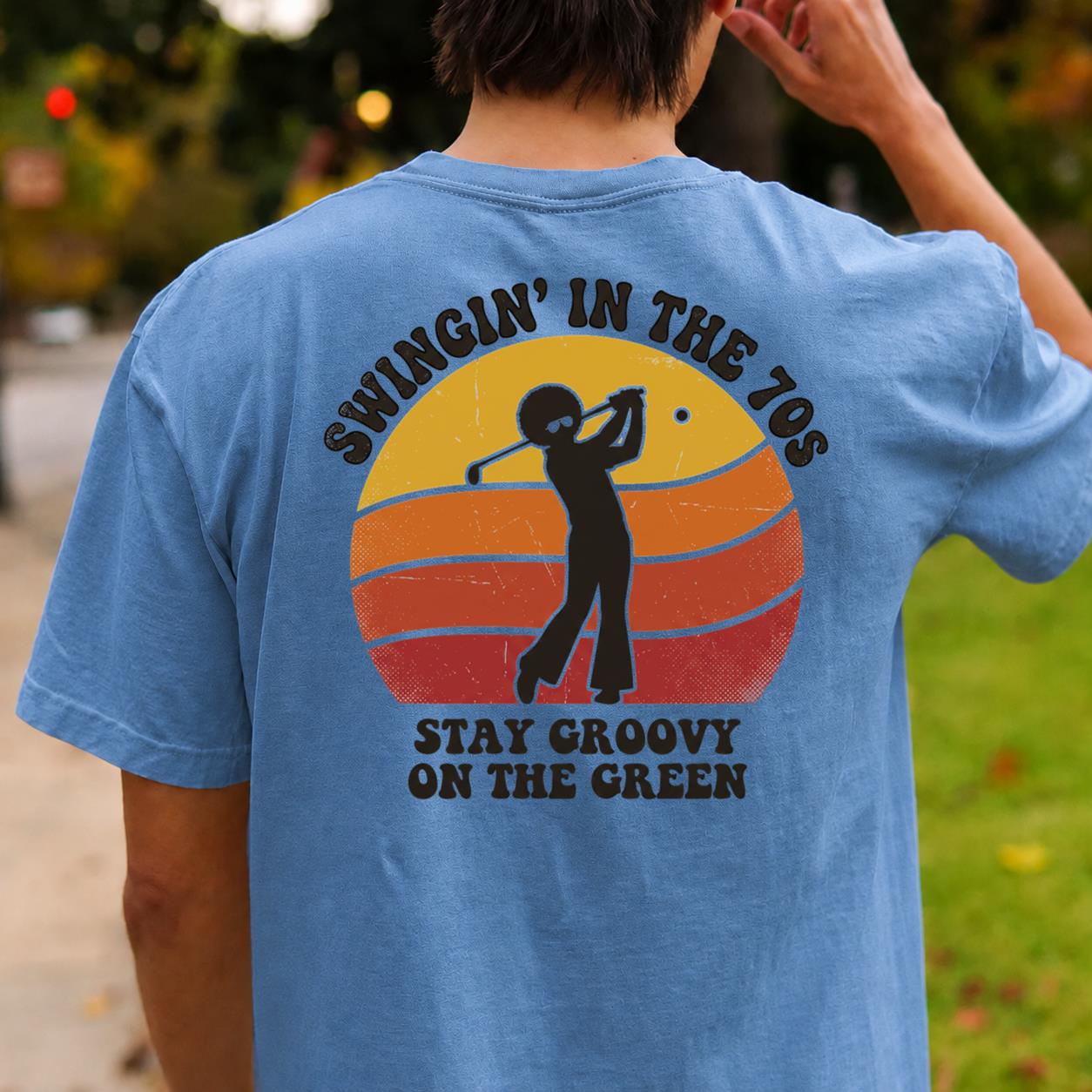 Swingin In The 70s Stay Groovy On Green