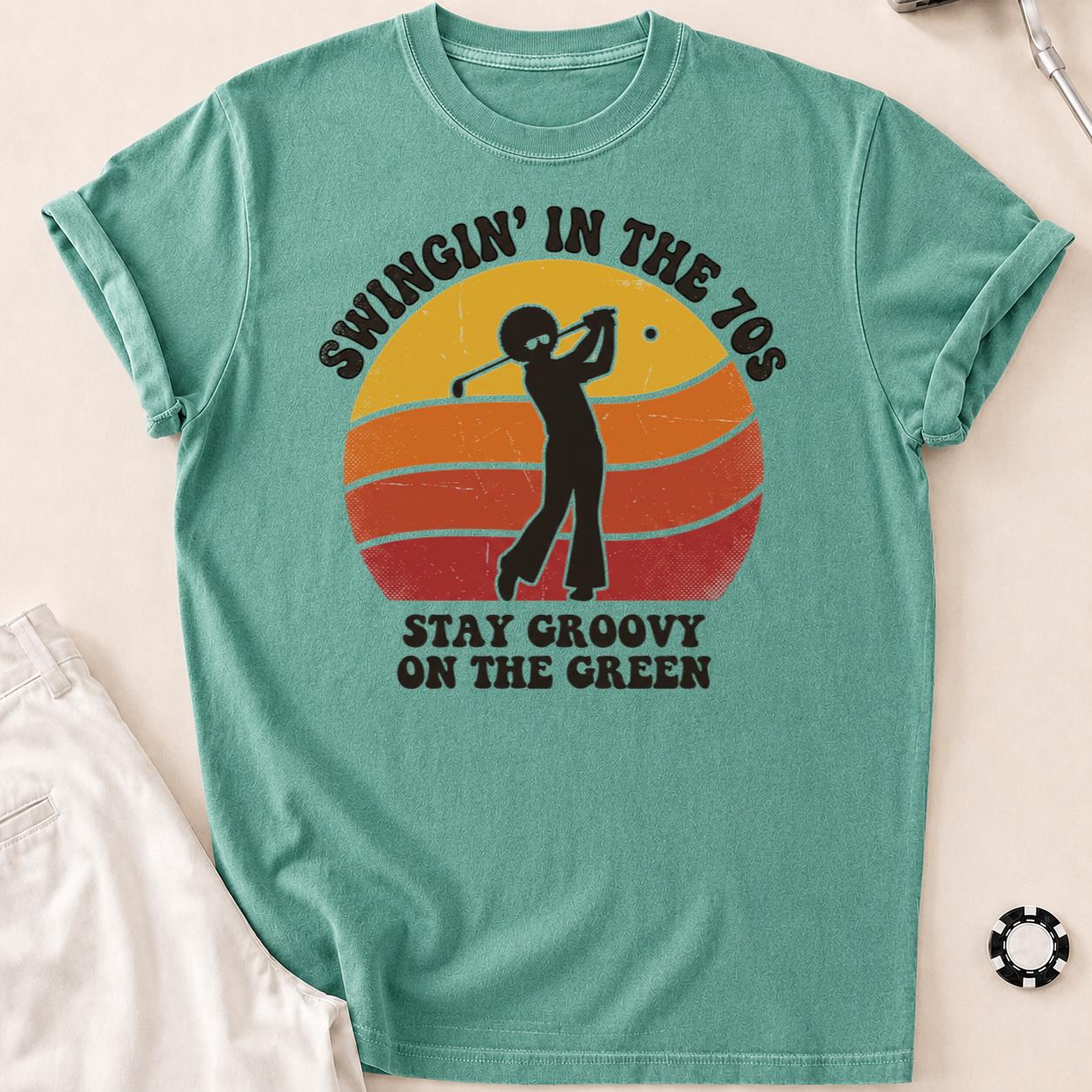 Swingin In The 70s Stay Groovy On Green