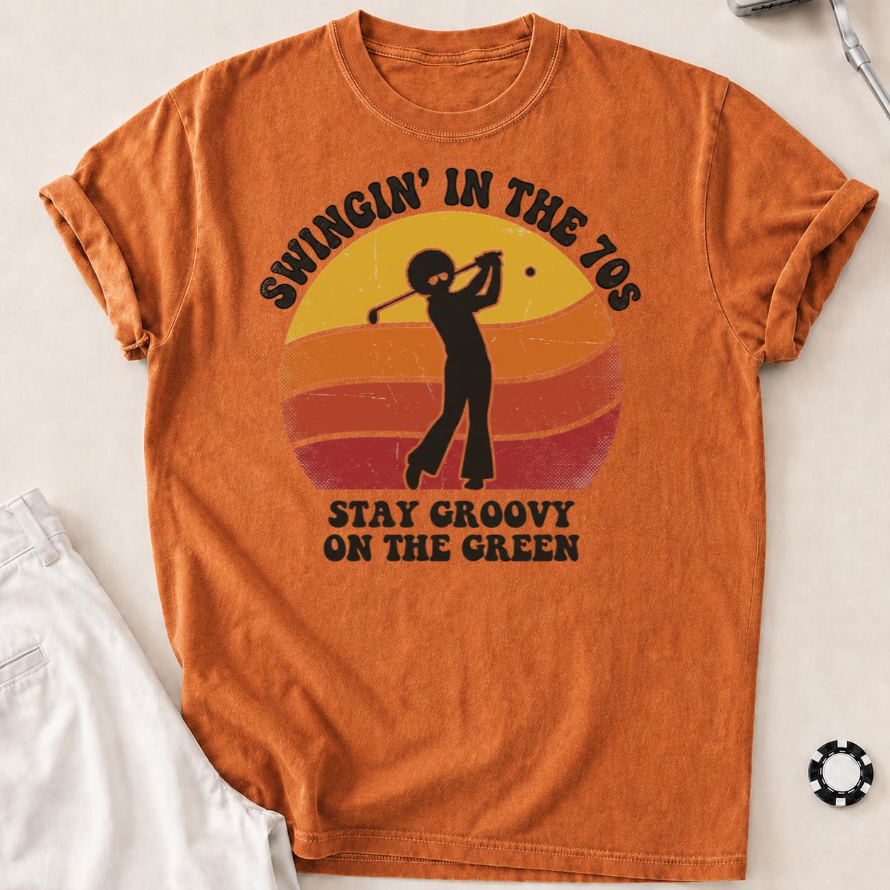 Swingin In The 70s Stay Groovy On Green