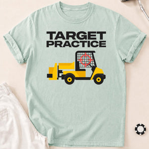 Target Practice Forklift Crosshair Golf Tee