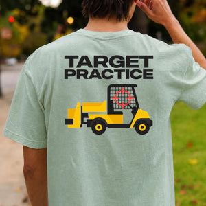 Target Practice Forklift Crosshair Golf Tee