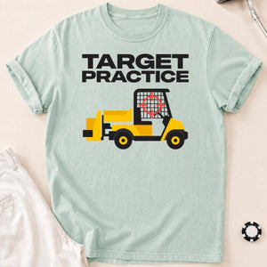 Target Practice Forklift Crosshair Golf Tee