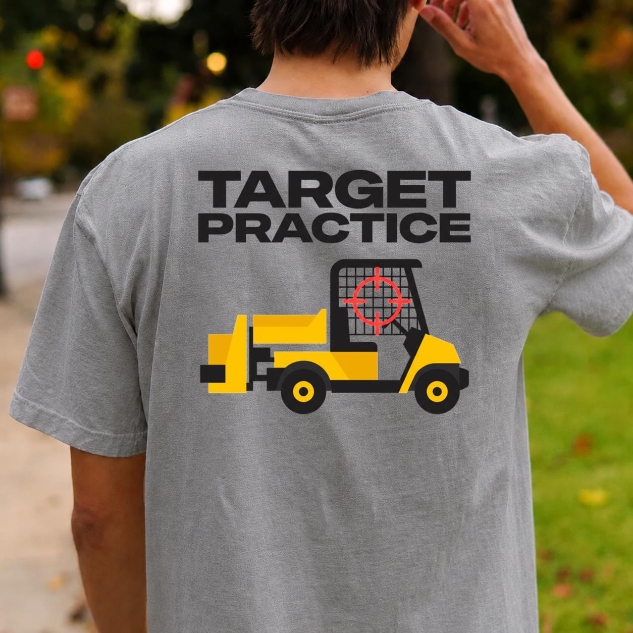 Target Practice Forklift Crosshair Golf Tee