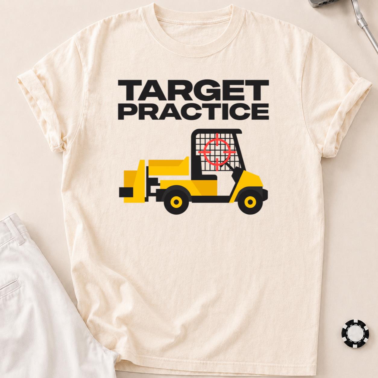 Target Practice Forklift Crosshair Golf Tee