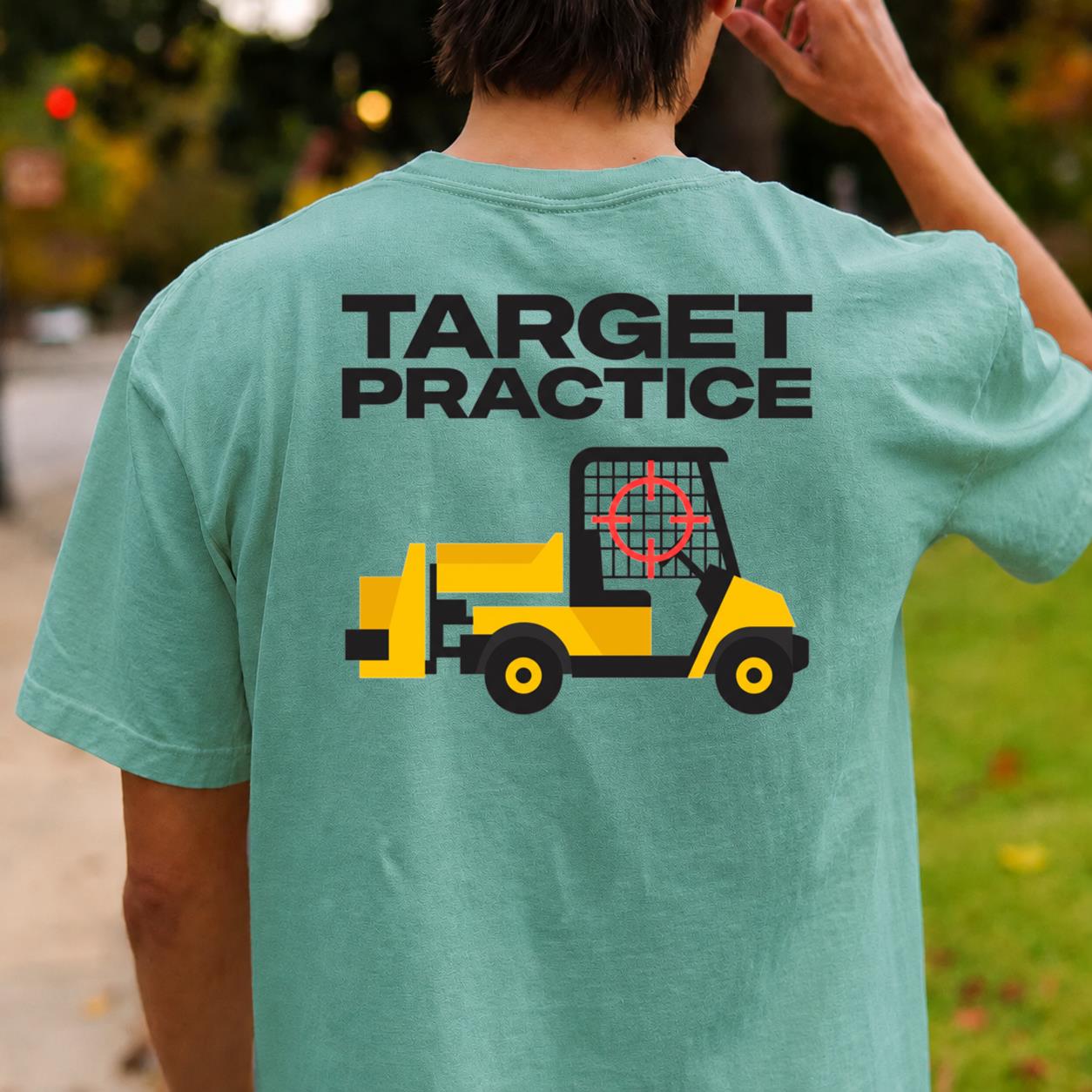 Target Practice Forklift Crosshair Golf Tee