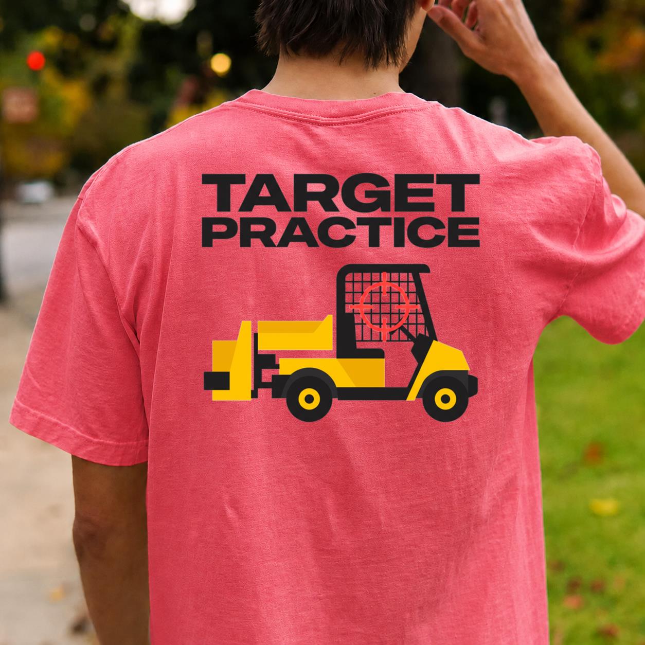 Target Practice Forklift Crosshair Golf Tee