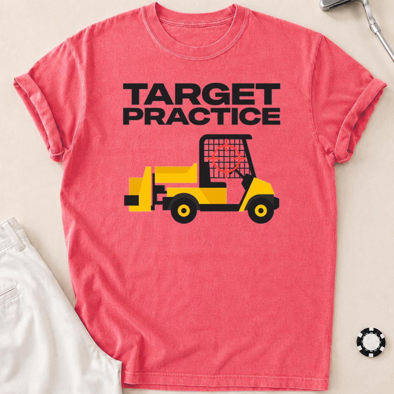 Target Practice Forklift Crosshair Golf Tee