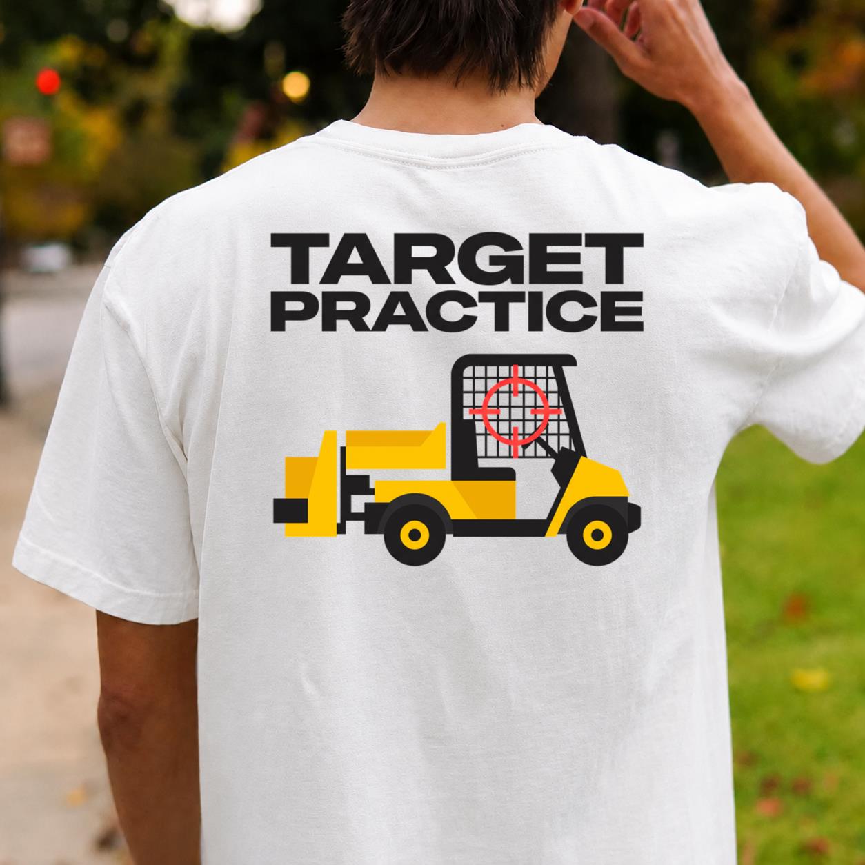 Target Practice Forklift Crosshair Golf Tee