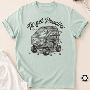 Target Practice Golf Cart Ball Cage Golf Tee