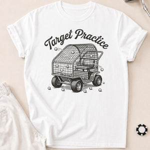 Target Practice Golf Cart Ball Cage Golf Tee